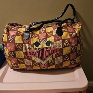 Rare Vintage Mickey Unlimited Safari Club Bag Travel Bag Unisex